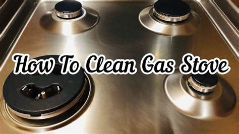 can you clean a gas stove with bleach